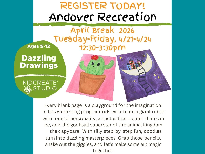 Andover Rec: Dazzling Drawings (5-12 yrs)