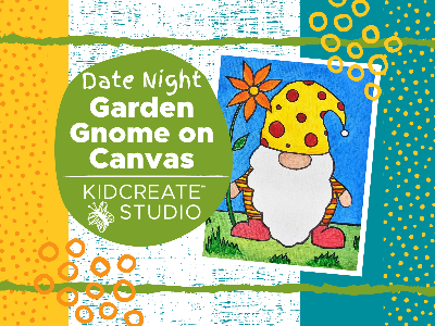 Kidcreate Studio - Denver South. Date Night - Garden Gnome on Canvas (3-10 years)
