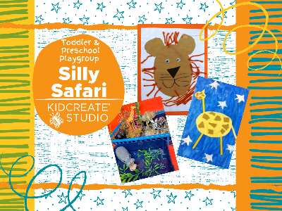 Kidcreate Studio - Fayetteville. Toddler & Preschool Playgroup- Silly Safari (18 Months-5 Years)